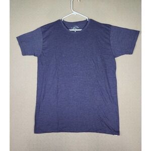 Fission Shirt Mens Large L Blue Stretch Cotton Blend Pullover Crew Neck NWT 9